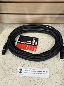 Hosa Pro Microphone Cable HMIC-050 (50 Feet) , REAN XLR3F to XLR3M Black - Picture 1 of 2