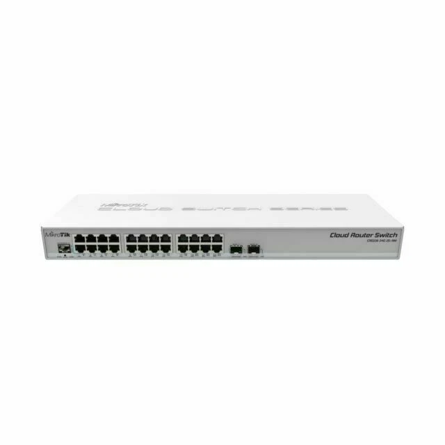 Mikrotik CRS326-24G-2S+RM Cloud Router Switch, 24xGbit LAN, 2xSFP+, Rackmount - Image 1 of 1