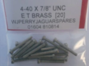 4-40 X 7/8" UNC  FILLISTER HEAD SLOT SCREWS   UCS311/7  x 20 - Picture 1 of 1