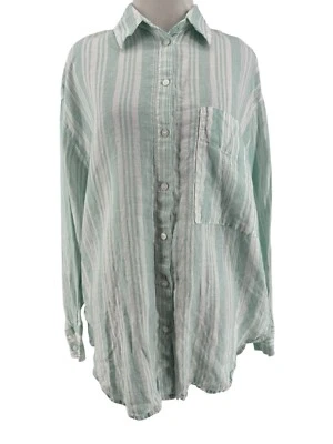 Camisa de playa costera de lino a rayas pequeña Lemlem by Liya Kebede x H&M para mujer como nueva Foto 1 de 4