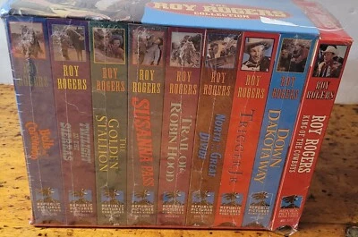 SEALED Roy Rogers VHS Tape Collection 9 Videos King Of The Cowboys 1995 Republic - Image 1 of 4