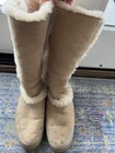 UGG Boots Womens 9 Sundance II Winter Tall Flats Pull On Light Tan Round Toe