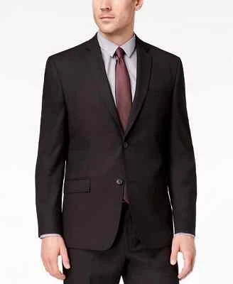 Andrew Marc Men's Modern Fit Stretch Black Micro Grid Suit 38R 31 x 32 yoc2924 - Image 1 of 4