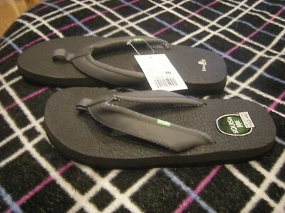 Nueva chanclas de yoga Sanuk gris para mujer 2, 6 Foto 1 de 3