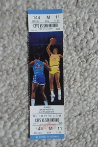 CLEVELAND CAVALIERS VS SPURS 2/3/1994 FULL TICKET ~ DENNIS RODMAN (20 REBOUNDS) - Picture 1 of 1