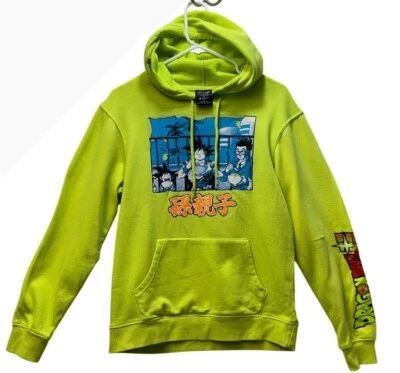 Sudadera con Capucha Dragon Ball Super Verde Lima Pequeña Gráficos Pecho Manga Larga Foto 1 de 4