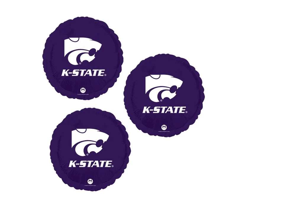 Juego de 3 globos decoraciones de fiesta de cumpleaños de 18"" del estado de Kansas Foto 1 de 1