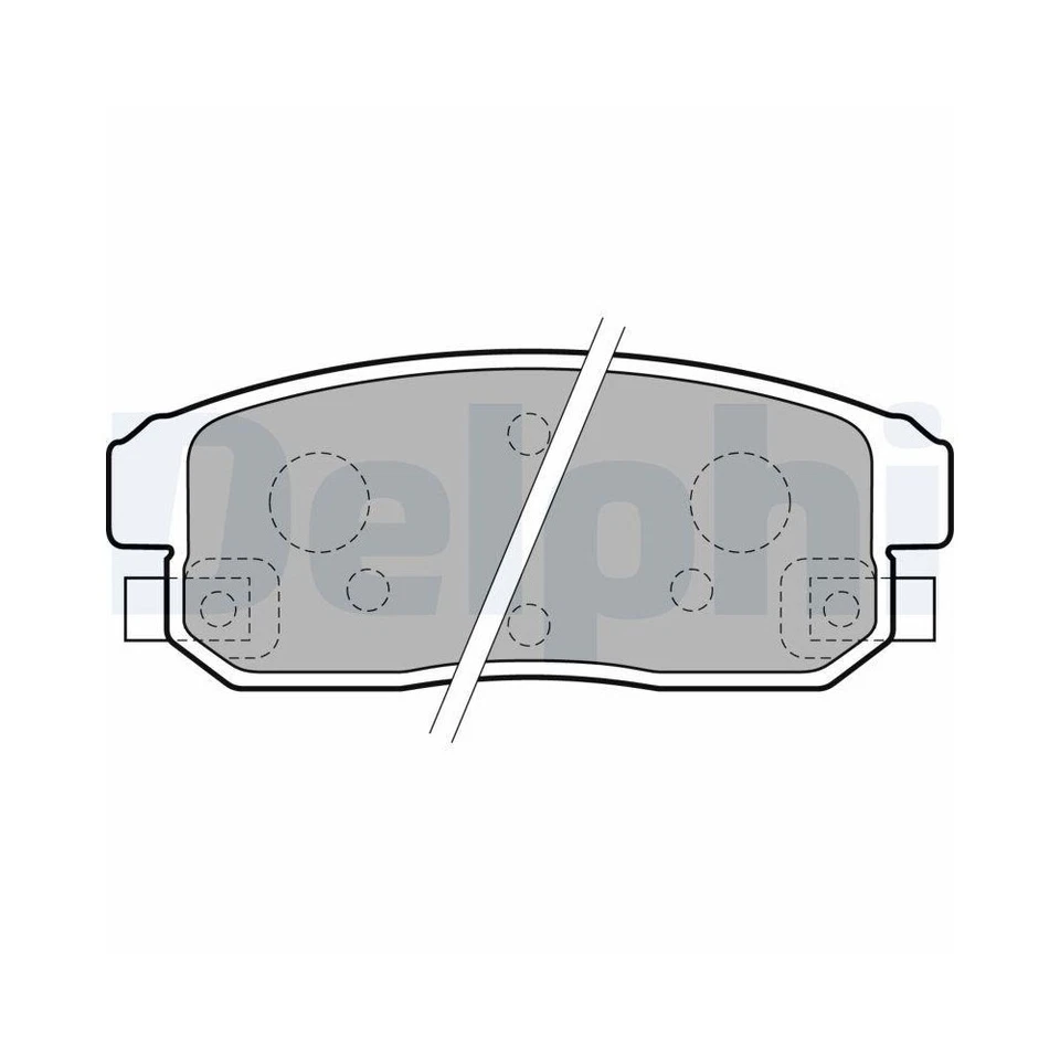 Bremsbelagsatz, Scheibenbremse DELPHI LP1829 für MAZDA NISSAN SUZUKI INFINITI - Bild 1 von 1