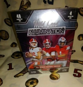2021 Wild Card Alumination Football Sealed Hobby Box 4 Autographs - Picture 1 of 2