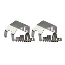 2x Aluminum Silver Skid Plate For Axial Scx10 1:10 Rc Car Rock Crawler Axle
