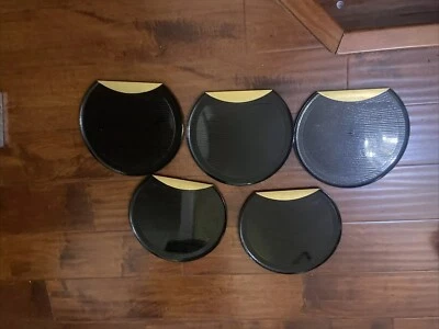 Bandeja para servir Half Moon 10,5” 5 piezas antideslizante estilo laca japonesa Foto 1 de 4