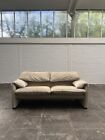 Cassina Maralunga Two-Seater Design Sofa Couch Vico Magistretti Fabric Italy