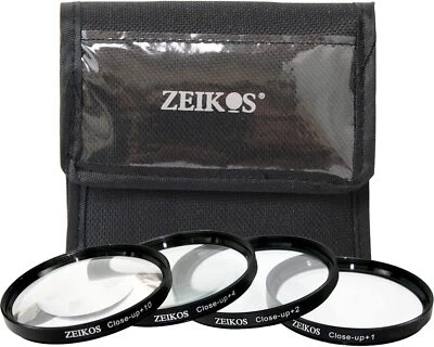 Zeikos 4-Piece 52mm Close-Up Macro Filter Set + Case ZE-CU452 +1 +2 +4 +10 NIB - Image 1 of 3
