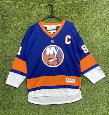 Vintage NY New York Islanders Hockey Jersey Youth Large /XL John Tavares #91 NHL - Image 1 of 4