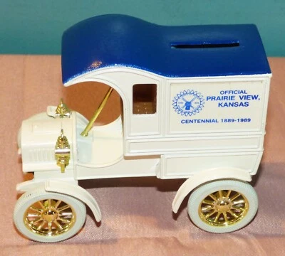 ERTL Diecast Bank 1905 Ford Delivery Car Prairie View Kansas Centennial - Image 1 of 4