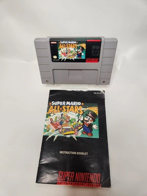 Super Mario All-Stars Super Nintendo SNES(1993) - Tested And Authentic w Manual - Image 1 of 4