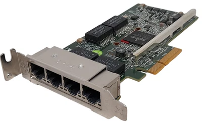 Dell Broadcom 5719 Quad Port 1GB Ethernet PCI-E Network Card TMGR6 Low Profile - Image 1 of 3