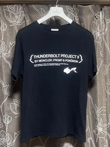 Moncler Fragment Hiroshi Fujiwara Pokémon Thunderbolt T-Shirt Black M New - Picture 1 of 9