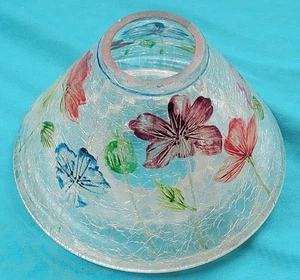 Yankee? Lámpara de té con luz de hadas de vidrio craquelado para velas florales pantalla de tarro - Imagen 1 de 5