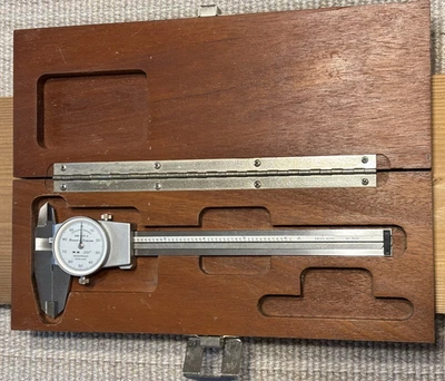 Brown & Sharpe 599-579-4 Dial Caliper - 6" w/Case, Shockproof Swiss NICE - Image 1 of 4