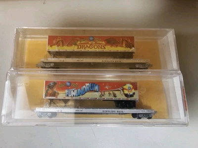 N 比例 RINGLING CIRCUS Funundrum Dragons 拖车 TOFC 微型火车 06400150 — 第 1/4 张图片