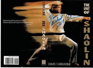 David Carradine, The Spirit of SHAOKIN Promotion piece (1991)  SIGNED - Picture 1 of 5
