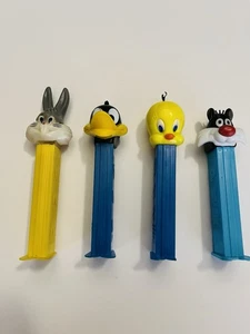 Lote de 4 Dispensadores Pez Looney Tunes Piolín, Bugs Bunny, Lucas y Silvestre - Imagen 1 de 4