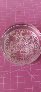 Disney & Arribas Brother's Design Tinkerbell Etched Crystal Paperweight - Picture 1 of 4