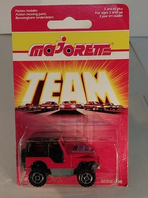 Majorette 244/290 Jeep CJ5 CJ-5 Renegade red. Mint. Black roof. Near perf. card - Image 1 of 4