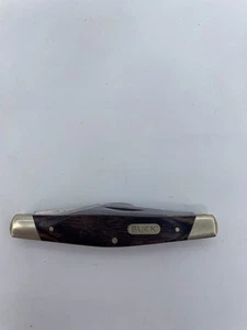Buck 371 Large Stockman Folding Pocket Knife 3 Stainless Blades & Wood Handle - Picture 1 of 14