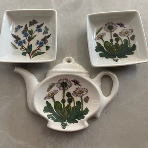 Portmeirion Jardín Botánico Bolsa de Té Soporte Juego de 3 - Imagen 1 de 8