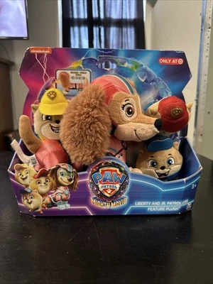Nuevo en caja Paw Patrol Mighty Película LIBERTY Jr Patrollers Juego de Peluche Conjunto Exclusivo Foto 1 de 4