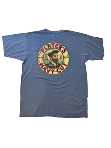Vintage Players Navy Cut T-shirt tobacco Sailor Cigarette size XL Blue - Picture 1 of 5