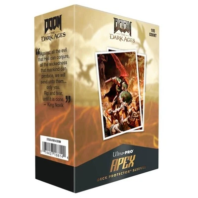 DOOM The Dark Ages Onslaught Apex sleeves ULTRA PRO MTG deck protectors 105 ct - Image 1 of 2