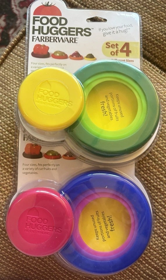 Farberware Food Huggers silicone reutilizável economizador de alimentos conjunto de 8 - Imagem 1 de 1