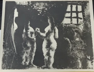 Vintage Pablo Picasso Reproduktionsdruck Offsetlithographie - Bild 1 von 9