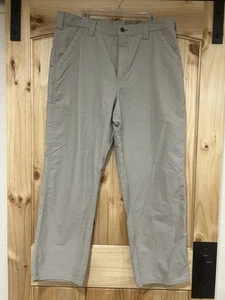 Carhartt Canvas Work Dungaree Size 38 X 30  Original Fit Beige NEW - Picture 1 of 9