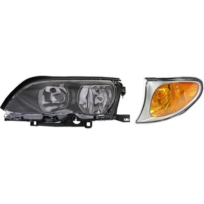 Headlight Lamp  Left Hand Side for 330 325 320 Driver Sedan E90 3 Series E46 BMW - Image 1 of 4