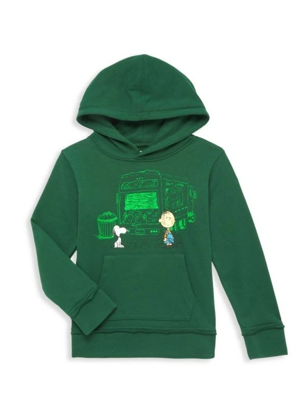 Sudadera con capucha Appaman Peanuts para niños en verde verde verde talla 7 nueva con etiquetas $64.00 Foto 1 de 1