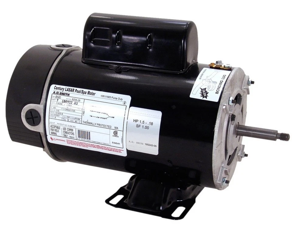 A.O. Smith BN61 2HP-0.25HP 230V 48Y Frame 2 Speed ABG Pool and Spa Pump Motor - Image 1 of 1