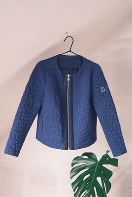 Chaqueta acolchada Moncler Gamme Rouge para mujer azul marino de nailon talla 3 hecha en Italia Foto 1 de 4