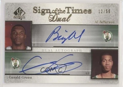 2005-06 SP Authentic /50 Al Jefferson Gerald Green #SD-JG Rookie Auto RC - Image 1 of 2