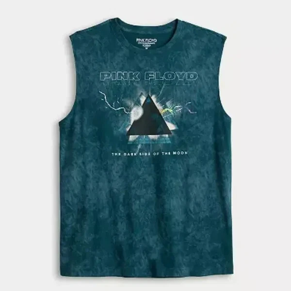 PINK FLOYD Dark Side Of The Moon Tie-Dye SLEEVELESS TANK TOP T-Shirt Medium NEW - Image 1 of 1