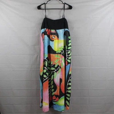 Vestido Celandine Mediano Carla Petelski Estampado Algodón Midi Colorado Artzy Boho Chi Foto 1 de 4