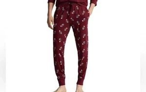 Polo Ralph Lauren Hombres Polo Oso Pijama Pantalones SOLO Vino Vacaciones Oso-Pequeño - Imagen 1 de 6