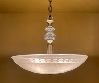 Lámpara de araña MEREDITH vintage Lighting años 40 de Virden. Foto 1 de 4