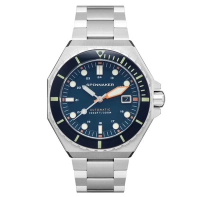 New Spinnaker Dumas Blue Yonder Stainless Steel + Sailcloth Strap 44mm - Image 1 of 4