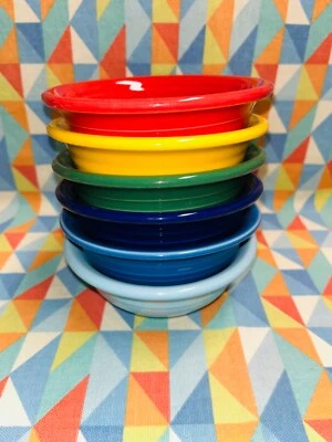 New Fiestaware mixed Set of 6 Fruit Salsa Bowls 9 oz FIESTA FREE SHIPPING