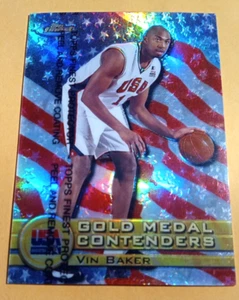1999-00 Topps Finest Gold Medal Contenders Refractor Vin Baker #233 - Picture 1 of 2