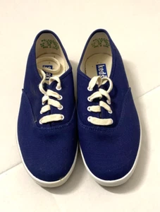 Zapatilla deportiva de lona Keds Original Champion para mujer talla 6,0 azul NUEVA - Imagen 1 de 9